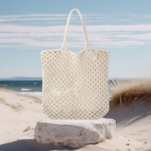The Beach People Macrame Tote Bag